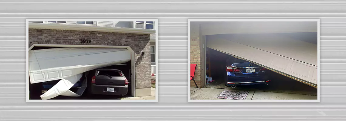 Repair Commercial Garage Door Got Hit By A Car in Rolling Meadows, Illinois